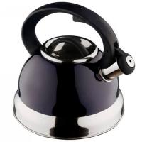 Чайник 2,5л Индиго ЗЕРКАЛЬНАЯ ПОЛОСА со свистком КТ-146B