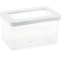 Емкость д/сыпуч. прод. 1,1л СТЕП белый М1296 /12шт/М-пласт 