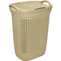 Корзина д/белья Santa 55л бежевая 05074 /1шт/Милих