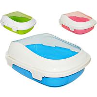 Туалет д/кошек с бортом МИНИ 38,7х28,4х14,3см/Дт1134/12шт/Евро