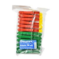 Прищепка д/белья Дельфин (24шт набор) пластик в пакете ПБ-012 /50шт/ АкваМаг Прищепка д/белья Дельфин (24шт набор) пластик в пакете ПБ-012 /50шт/ АкваМаг