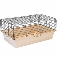 Клетка д/круп. грыз Дарэлл РОДЖЕР №3 складная 78*48*h34см миска 2 кормушка беж-черн/4181/Дарэлл