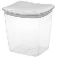 Емкость д/сыпуч. прод. квадратная 1л смоки М1223 /18шт/М-пласт 