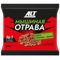 АЛТ Мышиная отрава (смесь зерно+гранулы) 200гр АЛТ Мышиная отрава (смесь зерно+гранулы) 200гр