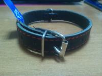 Ошейник кожа 20мм 1слойный Н/У 38-40см/40564/Бим