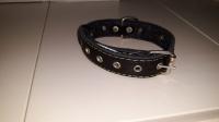 Ошейник кожа 30мм безразмерный на ферте 54-56см/40861/Бим