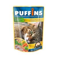 Корм для кошек Пуффинс 100г ЖЕЛЕ курица Корм для кошек Пуффинс 100г ЖЕЛЕ курица