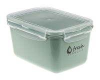 Емкость для продуктов 1,3л ФРЕШ фисташковый с зажимами  