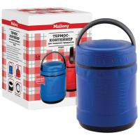 Термос 1л Mallony из нержавеющей стали с контейнером для пищевых продуктов