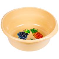 Таз 12л "Новинка" с ручками бежевый 03014 Таз 12л "Новинка" с ручками бежевый 03014