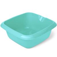 Чаша хозяйственная 7,8л Дельверо квадрат бирюзовый С662 /20шт/Мартика