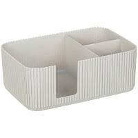 Салфетница СТРИП 3 секции кремовый М1188 /12шт/М-пласт Салфетница СТРИП 3 секции кремовый М1188 /12шт/М-пласт