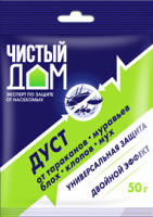 Дуст Чистый Дом  50гр от тараканов, клопов, мух Дуст Чистый Дом  50гр от тараканов, клопов, мух