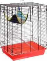 Клетка для шиншилл и хорьков с гамаком 725жк 60*40*80см