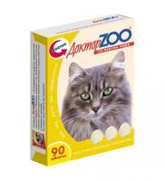 Витамины Доктор ZOO для кошек со вкусом сыра 90 таблеток