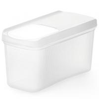 Емкость д/сыпуч. прод. 1л Лайн белый М9001 /30шт/ Альтерн 