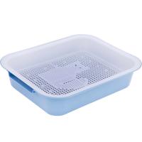 Туалет для кошек с сеткой синий Туалет для кошек с сеткой синий
