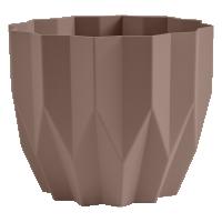 Кашпо Геометрия 0,8л мокачино КШ-4118