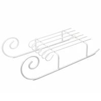 ДЕКОР Фигура Сани 90-10 белые РЗДИ/1шт