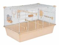 Клетка д/птиц СЕЛЕНА-1 78*48*45см разборная (укомплект) беж-бел /4680/Дарэлл