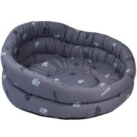 Лежанка круглая стеганая с подушкой хлопок разноцветная 60*60*20/9133 Лежанка круглая стеганая с подушкой хлопок разноцветная 60*60*20/9133