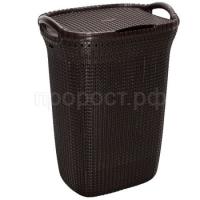 Корзина д/белья Santa 55л шоколадный 05074 /Милих