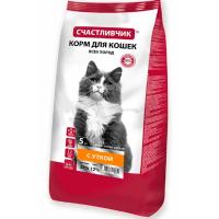 Кошки Счастливчик с уткой 5кг/5шт/5370 ЧЗ
