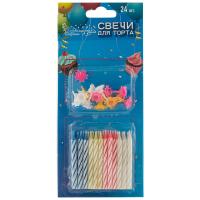Свеча для торта Волшебная страна (24шт) 007145/24шт/12шт/