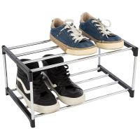 Полка д/обуви 2-х ярусн. 45.5*25.7*20.6см  металл+полипр. 100511 Полка д/обуви 2-х ярусн. 45.5*25.7*20.6см  металл+полипр. 100511