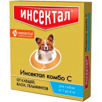 Капли Инсектал Комбо от внешн. и внутр. паразитов д/собак 1-4кг/42шт/N203/Экопром ЧЗ Капли Инсектал Комбо от внешн. и внутр. паразитов д/собак 1-4кг/42шт/N203/Экопром ЧЗ