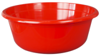 Таз 25л круглый красный 03029