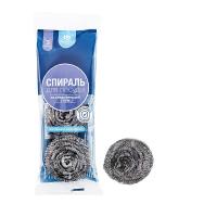 Мочалка д/посуды (3шт набор) металл. спираль СПН-03/15С /35шт/ АкваМаг