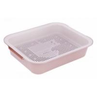 Туалет для кошек с сеткой бежевый