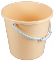 Ведро 10л Ромашка бежевый 02013