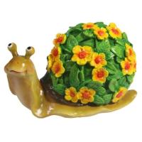 Улитка резная ( цветы желтые) L14W10H12 713592/D070