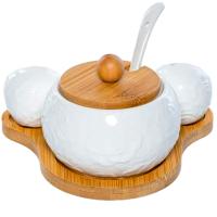 Набор д/сервировки Роза на поставке (сахарница 250мл+солонка+перечница) 193-48022 /18шт/PSF Набор д/сервировки Роза на поставке (сахарница 250мл+солонка+перечница) 193-48022 /18шт/PSF