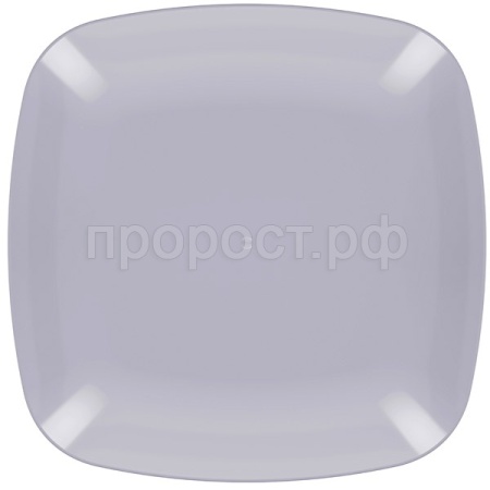 Тарелка Квадро плоская серый М8045 /25шт/ Альтерн Тарелка Квадро плоская серый М8045 /25шт/ Альтерн