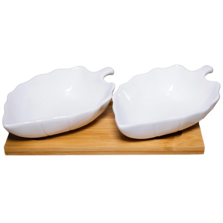 Набор салатников (2шт) Листок на поставке 188-48004 