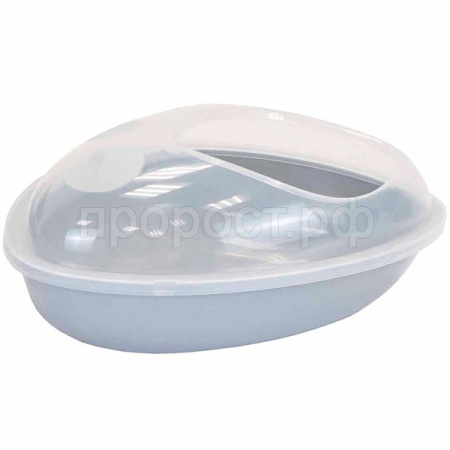 Купалка д/шиншил 35*23*15см светло-серая