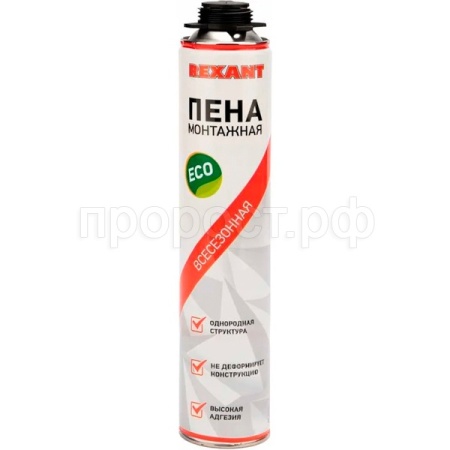 Пена монтажная 40л eco всесезонная для пистолета 89-0903 /REXANT Пена монтажная 40л eco всесезонная для пистолета 89-0903 /REXANT