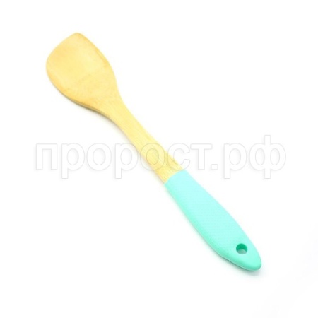 Лопатка кулинарная №2 30см бамбук силикон.ручк КТ-ЛК-101/20шт/Катунь