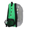 Рюкзак-переноска д/животн.с панор.видом 24x30x40см зеленый/Рс451з/Евро