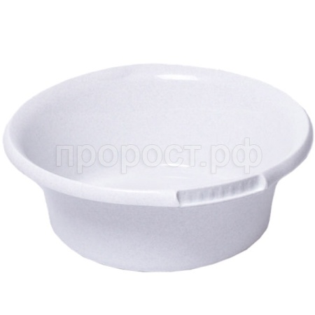 Таз 16л Водолей круглый мрамор