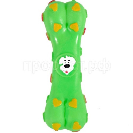 Игрушка с Кость с сердечками винил 14см/2052/DA004/Вестерн