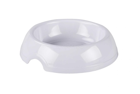 Миска одинарная пластик 0,2л для животных Миска одинарная пластик 0,2л для животных