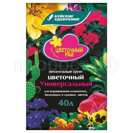 Грунт Цветочный рай Универсальный Цветочный 40л
