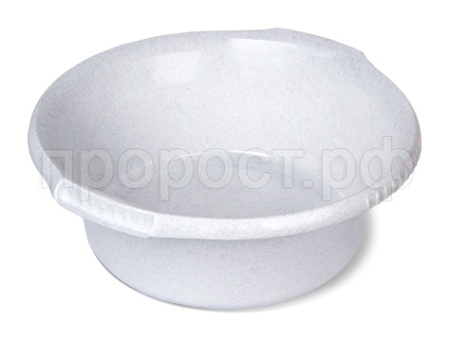 Таз 9л Водолей круглый мрамор