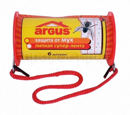 Липкая лента ARGUS от мух 6м*10см Липкая лента ARGUS от мух 6м*10см