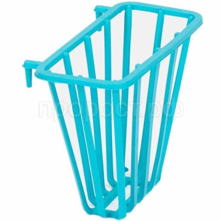 Кормушка д/грыз под сено ЕВРО пластик 9,5*7,5*5см бирюзовая/3401/Дарэлл