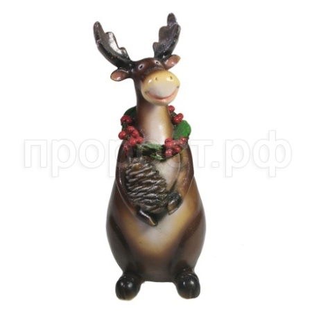 Фигура Лось с шишечкой (стоит) L11W9H25 715218/D090